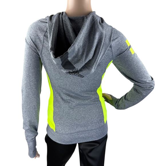 Pink by Victoria's Secret Ultimate Gray Full Zip Hooded Active Sweatshirt XS - Picture 7 of 8